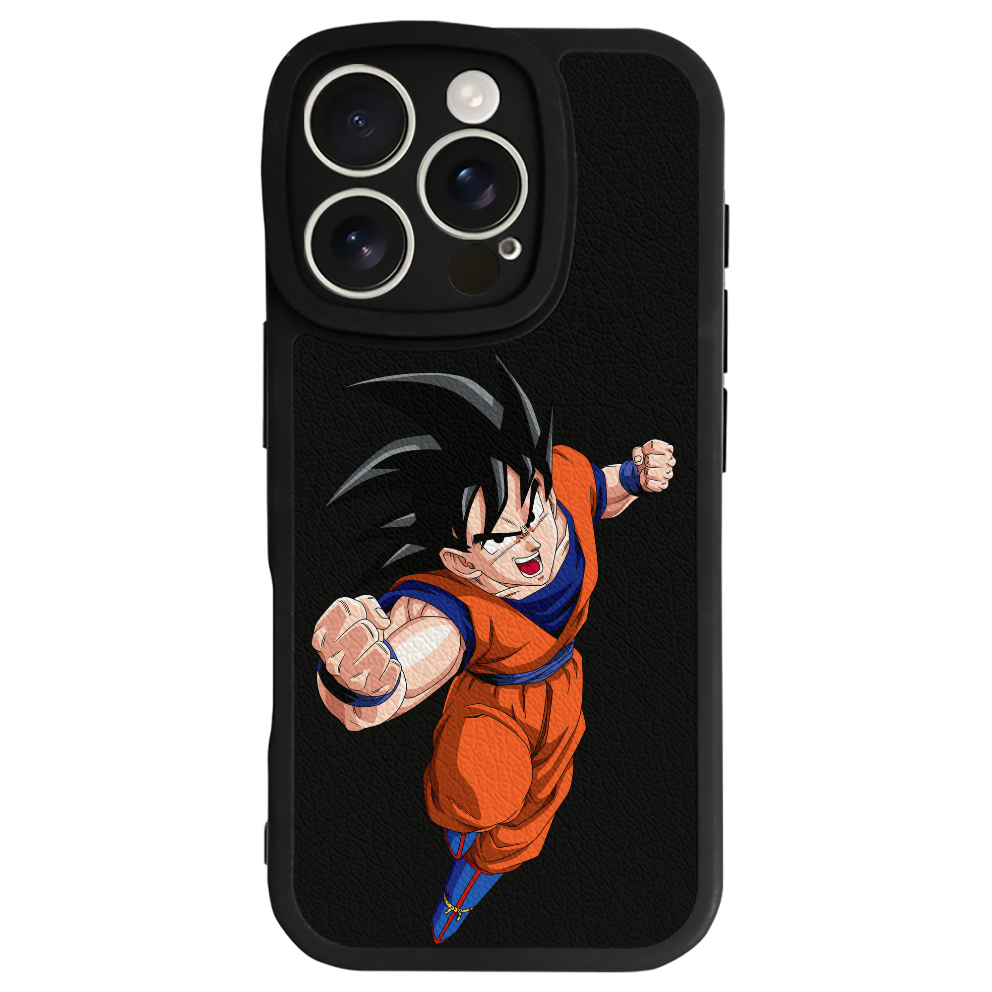 （画像用） ドラゴンボール 孫悟空（そん ごくう）Son Goku カカロット DRAGON BALL Kakarotto 【iPhone 16シリーズ対応】シリコンスマホケース（レザー調） 材質：シリコン